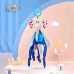 آویز کریر و دستمال آرامش 2 طرح هپی مانکی HAPPY