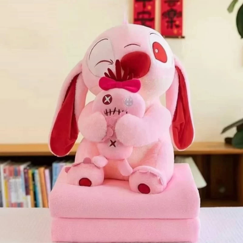 عروسک بالش‌دار صورتی نرم و ضدحساسیت در حالت ایستاده – Pillow Pet دوکاره برای کودکان